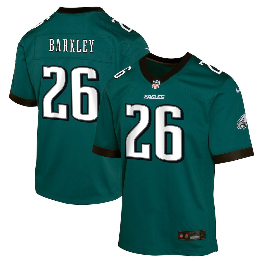 Saquon Barkley Philadelphia Eagles Youth Game Jersey Green | Nike for Sale