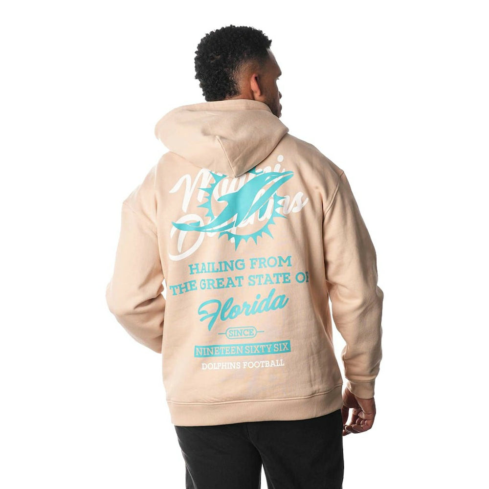 Miami Dolphins The Wild Collective Unisex Fleece Pullover Hoodie Cream | NFL