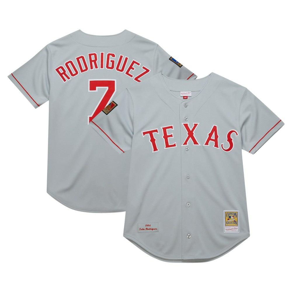 Ivan RodriguezTexas Rangers Mitchell & Ness 1994 Cooperstown Collection Authentic Dark Jersey - MLB