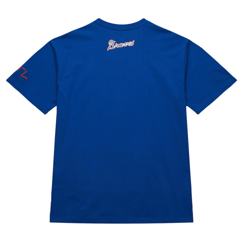 Hank Aaron Atlanta Braves Mitchell & Ness Cooperstown Collection Heavyweight Premium Player Vintage Logo T-Shirt - MLB