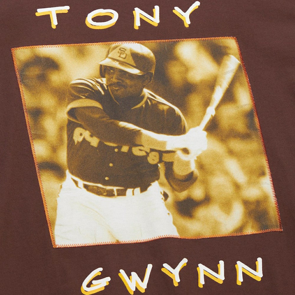 Tony Gwynn San Diego Padres Mitchell & Ness Cooperstown Collection Heavyweight Premium Player Vintage Logo T-Shirt - MLB