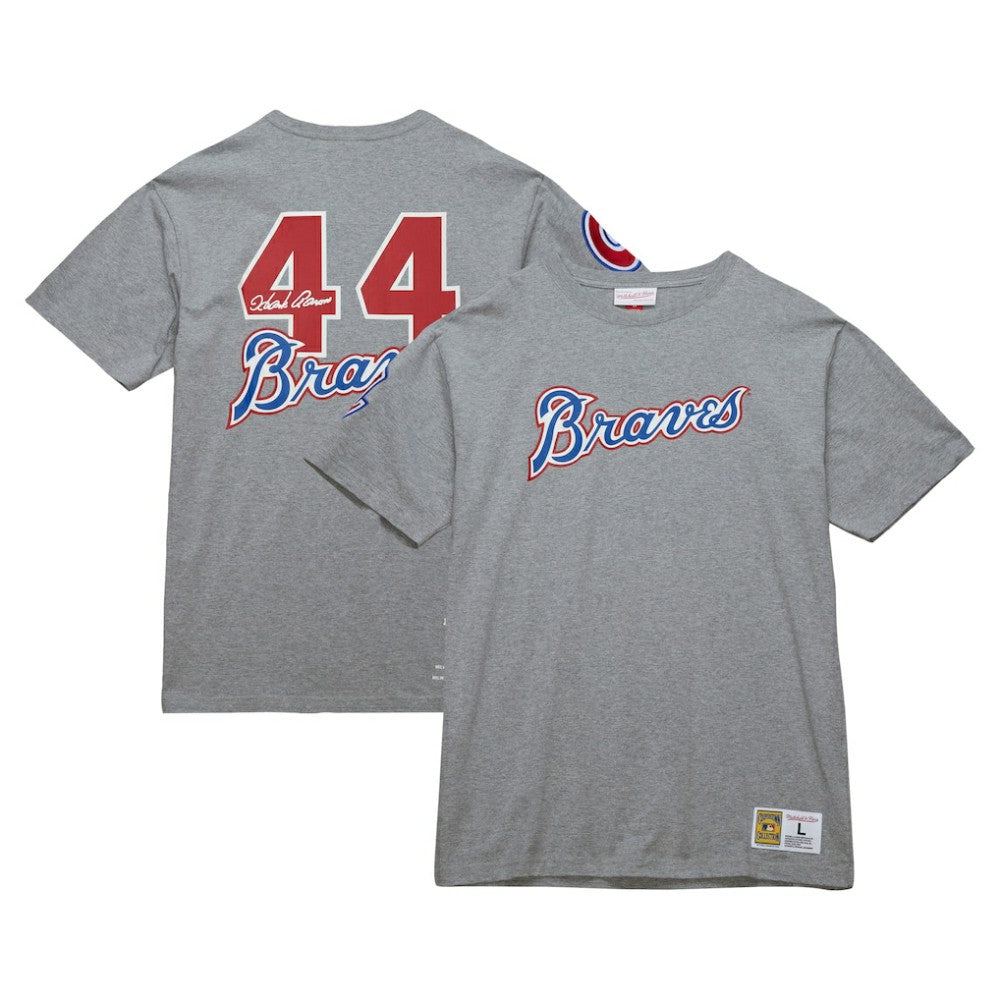 Hank Aaron Atlanta Braves Mitchell & Ness Cooperstown Collection Legends T-Shirt - MLB