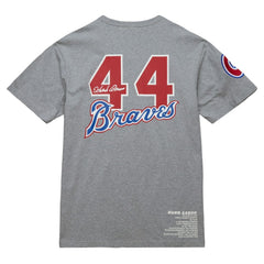 Hank Aaron Atlanta Braves Mitchell & Ness Cooperstown Collection Legends T-Shirt - MLB