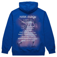 Hank Aaron Atlanta Braves Mitchell & Ness Vintage Logo Name & Number Pullover Hoodie - MLB