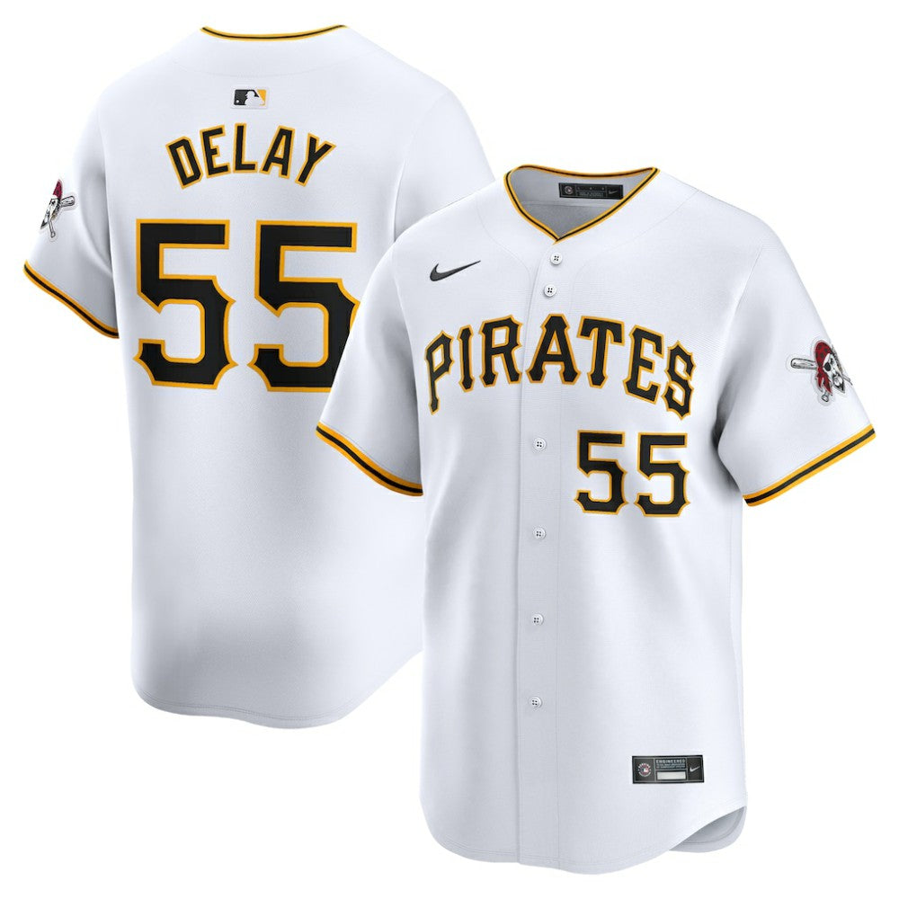 Jason Delay Pittsburgh Pirates Nike Home Limited Player Jersey - MLB