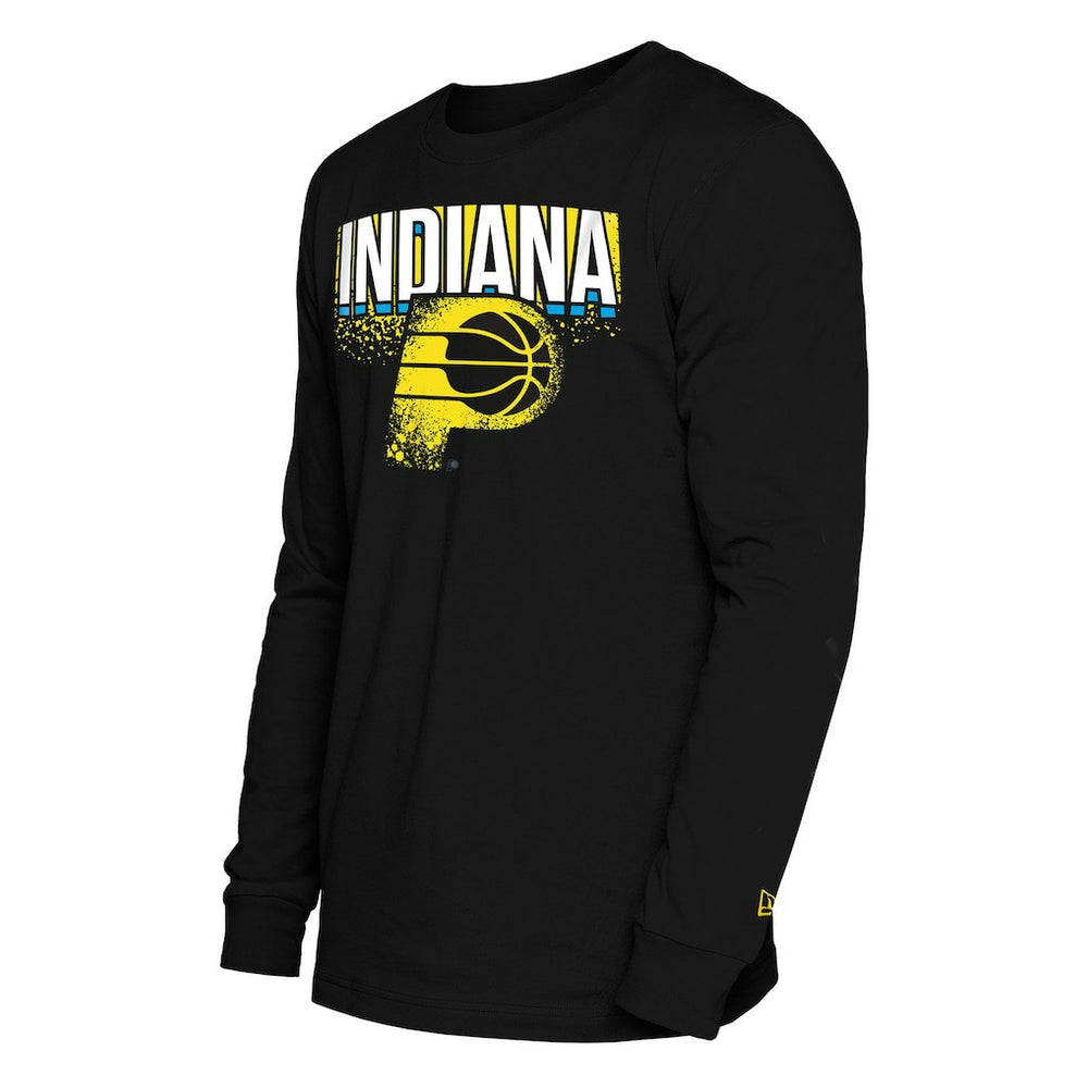Indiana Pacers 2024/25 City Edition Long Sleeve T-Shirt Black - NBA