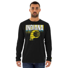 Indiana Pacers 2024/25 City Edition Long Sleeve T-Shirt Black - NBA