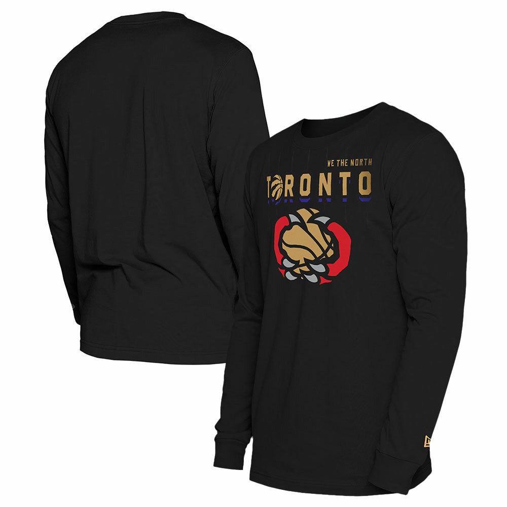 Toronto Raptors 2024/25 City Edition Long Sleeve T-Shirt Black - NBA