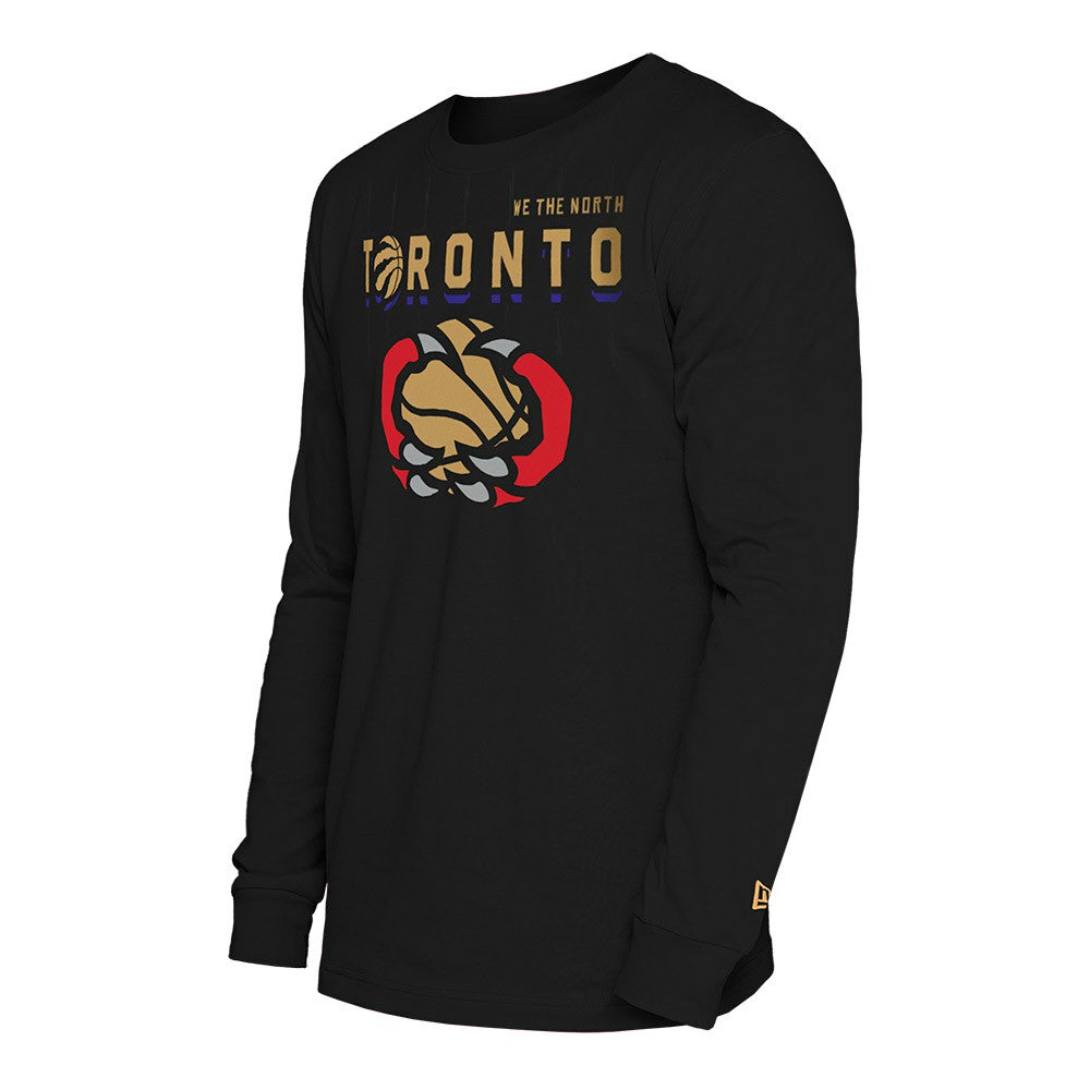 Toronto Raptors 2024/25 City Edition Long Sleeve T-Shirt Black - NBA