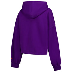 Phoenix Suns Women's 2024/25 City Edition Cropped Pullover Hoodie Purple - NBA