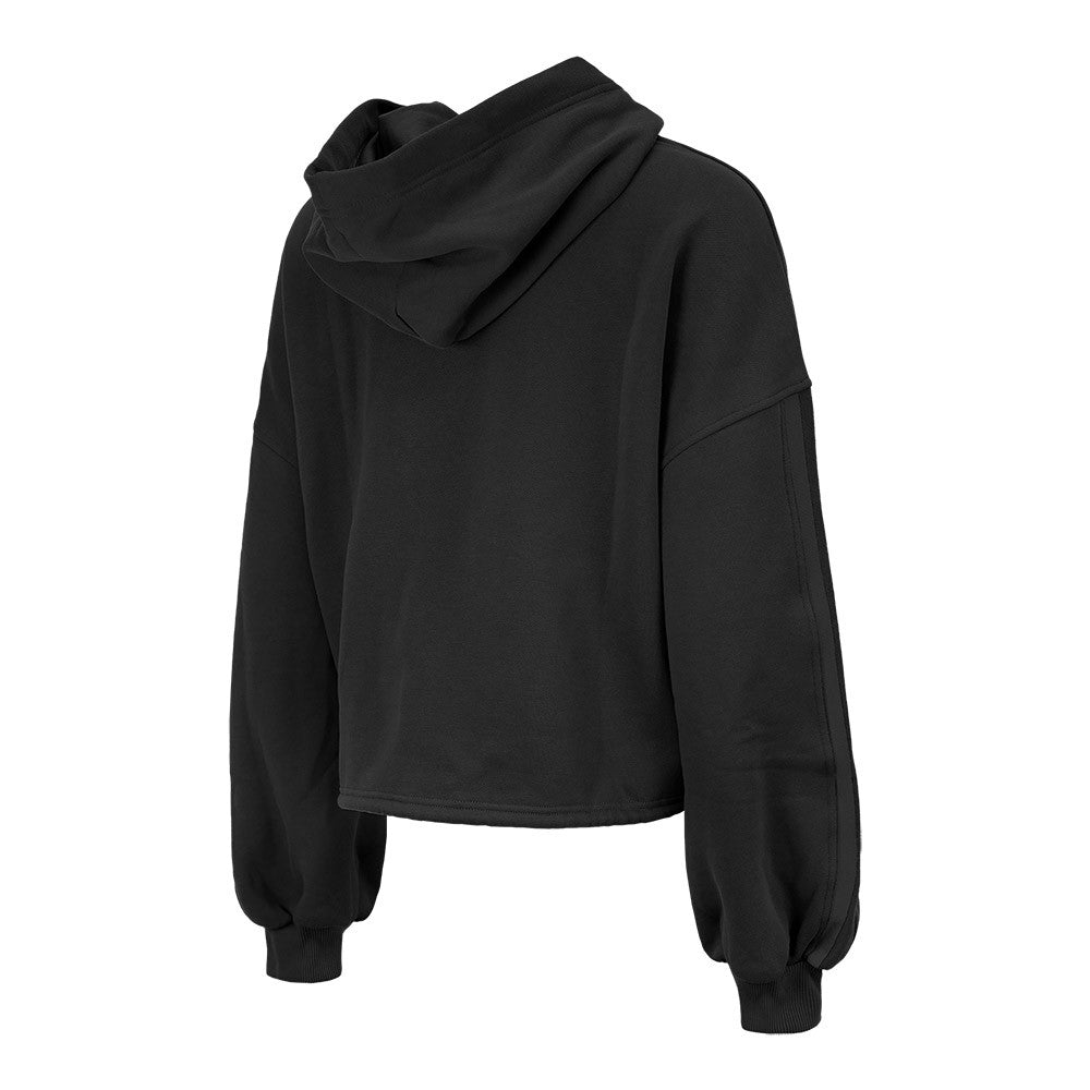 Toronto Raptors Women's 2024/25 City Edition Cropped Pullover Hoodie Black - NBA