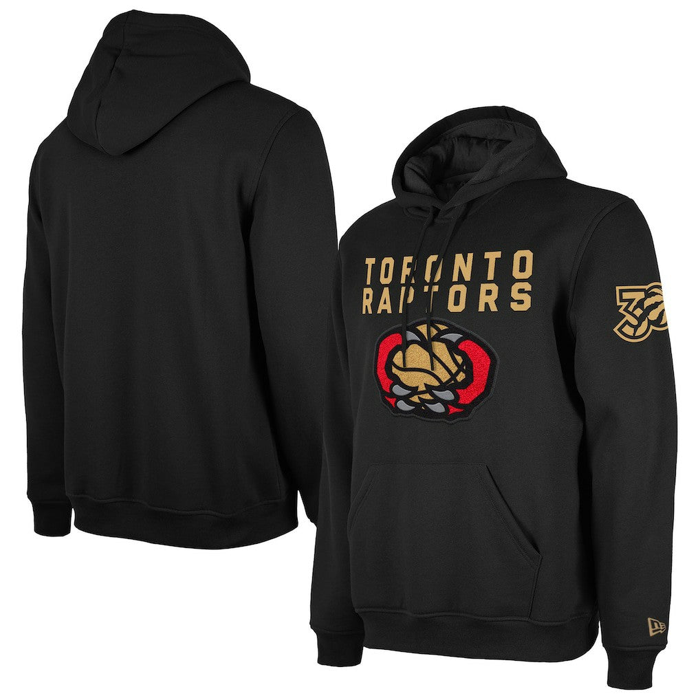 Toronto Raptors 2024/25 City Edition Chenille Heavyweight Pullover Hoodie Black - NBA