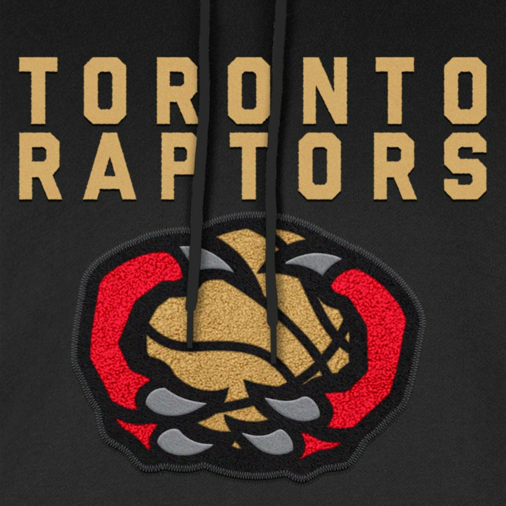 Toronto Raptors 2024/25 City Edition Chenille Heavyweight Pullover Hoodie Black - NBA