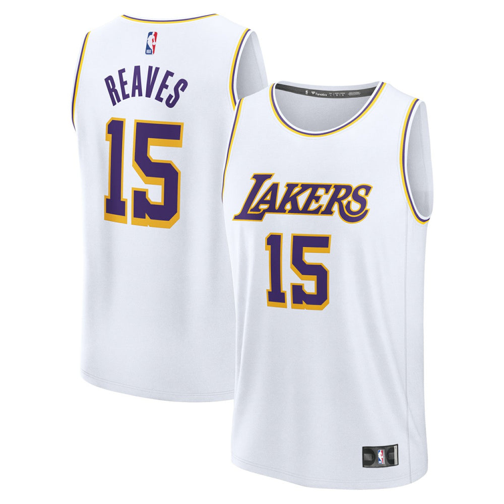 Austin Reaves Los Angeles Lakers Fast Break Replica Player Jersey Association Edition White - NBA