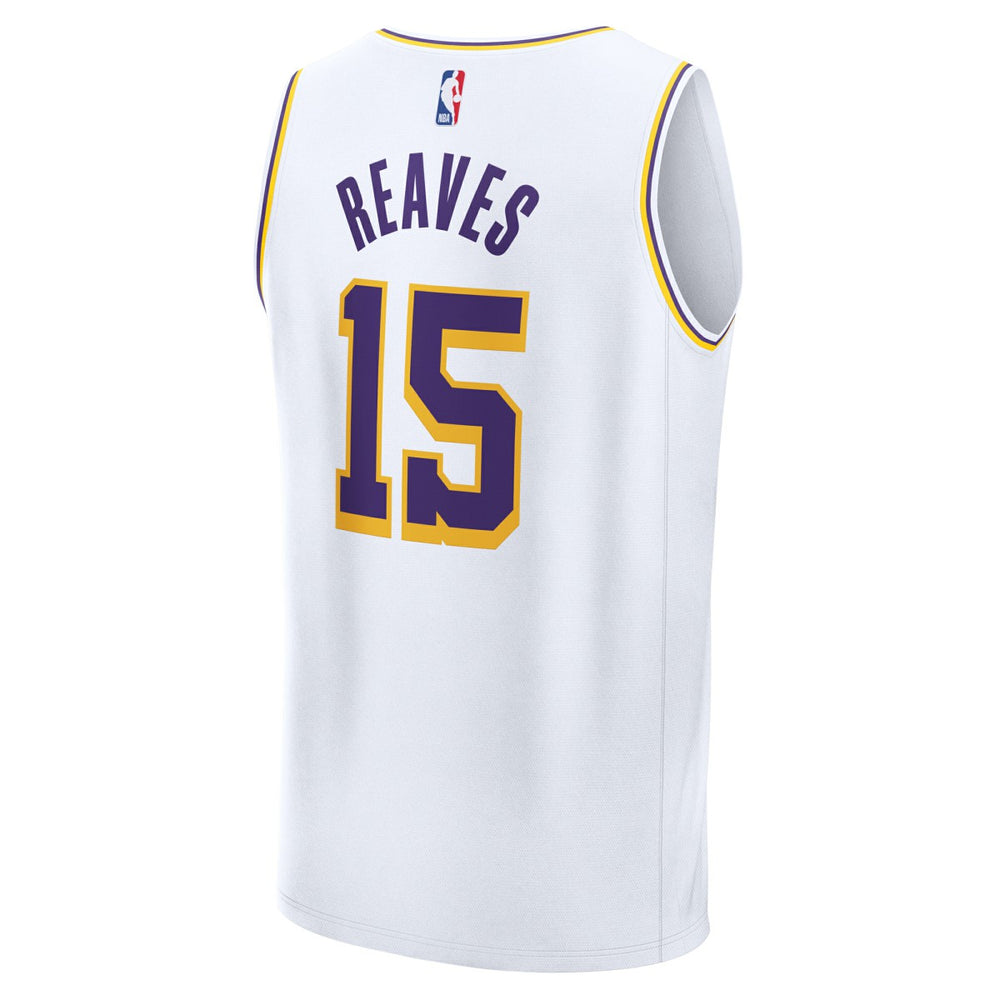 Austin Reaves Los Angeles Lakers Fast Break Replica Player Jersey Association Edition White - NBA