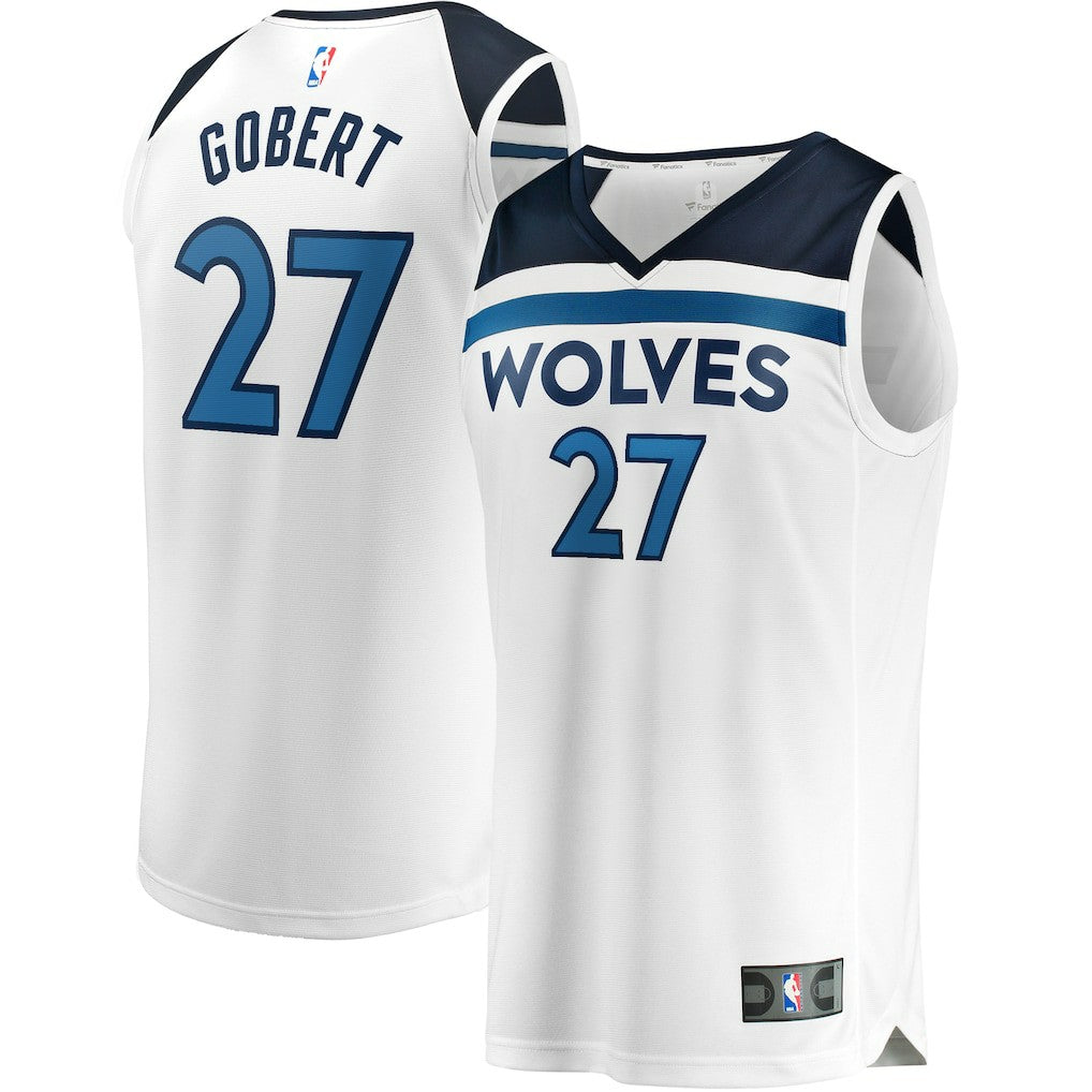 Rudy Gobert Minnesota Timberwolves Fast Break Replica Player Jersey Association Edition White - NBA