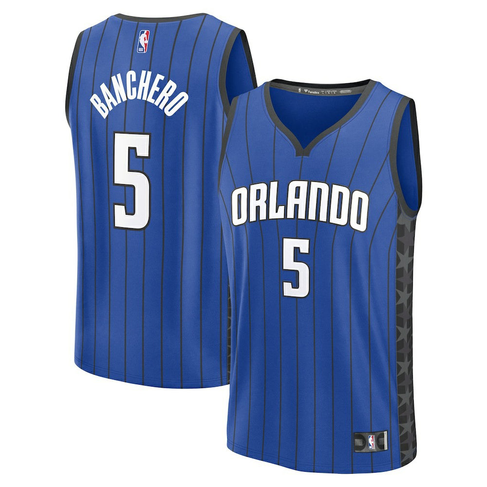 Paolo Banchero Orlando Magic Youth Fast Break Replica Player Jersey Statement Edition Blue - NBA