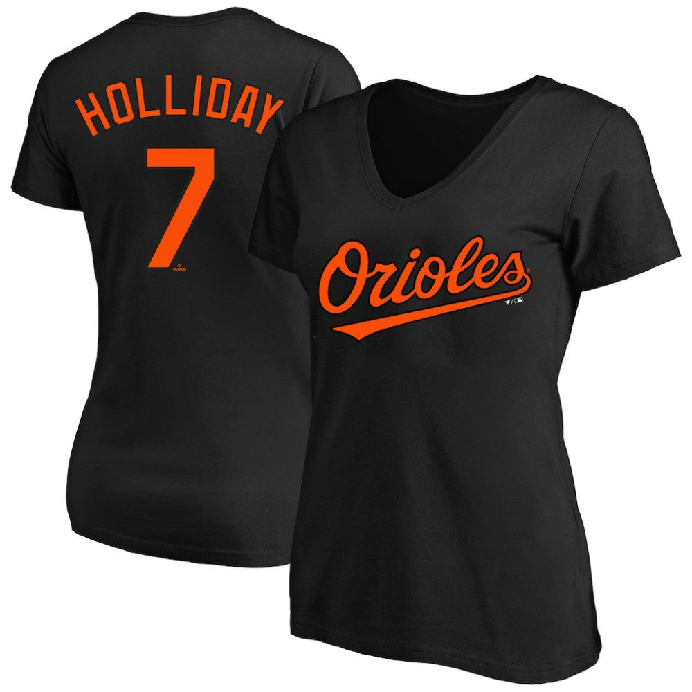 Jackson Holliday Baltimore Orioles Women's Plus Size Name & Number V-Neck T-Shirt - MLB
