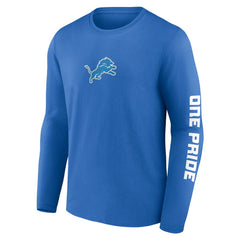 Detroit Lions One Pride Long Sleeve T-Shirt Blue | Fanatics