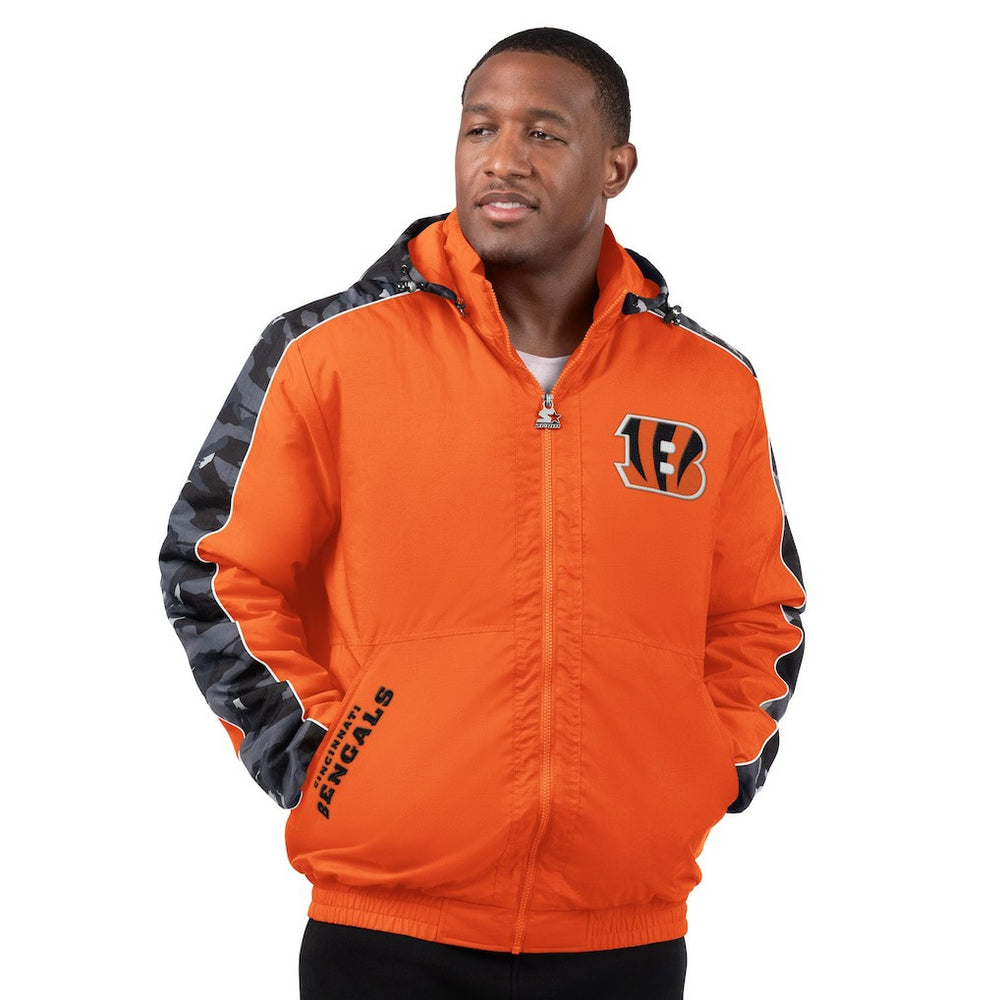 Cincinnati Bengals Starter Thursday Night Gridiron Full-Zip Jacket Orange | NFL