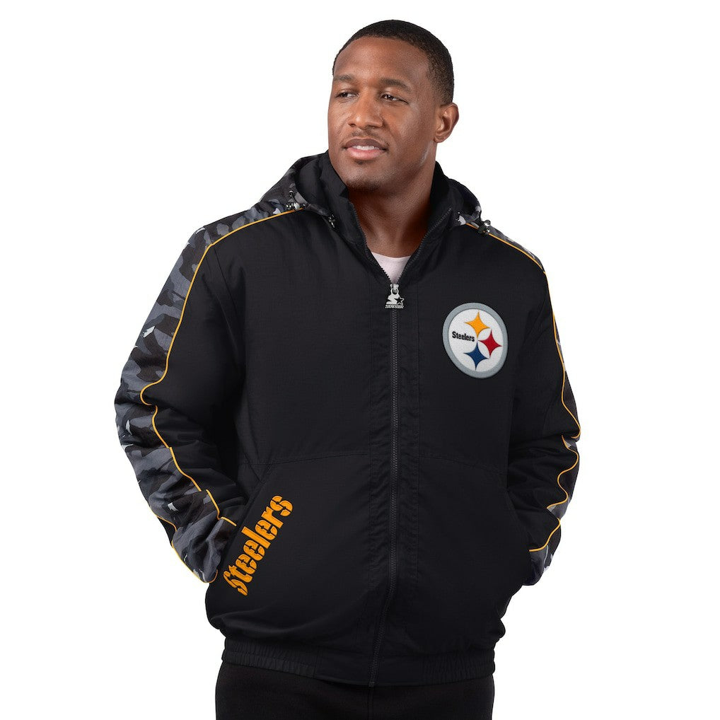 Pittsburgh Steelers Starter Thursday Night Gridiron Full-Zip Jacket Black | NFL