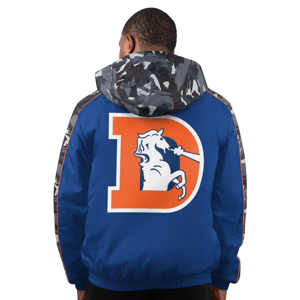 Denver Broncos Starter Thursday Night Gridiron Full-Zip Hoodie Jacket Navy | NFL