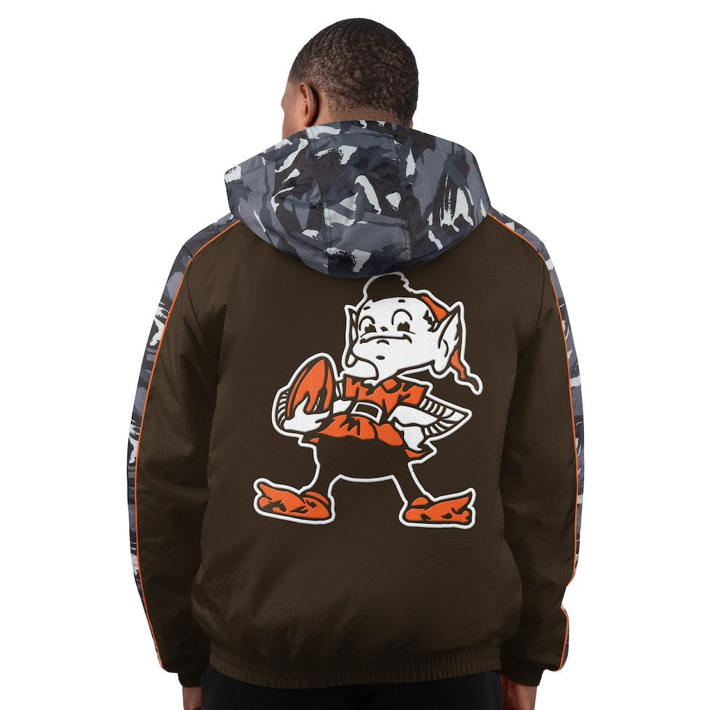 Cleveland Browns Starter Thursday Night Gridiron Full-Zip Hoodie Jacket Brown | NFL