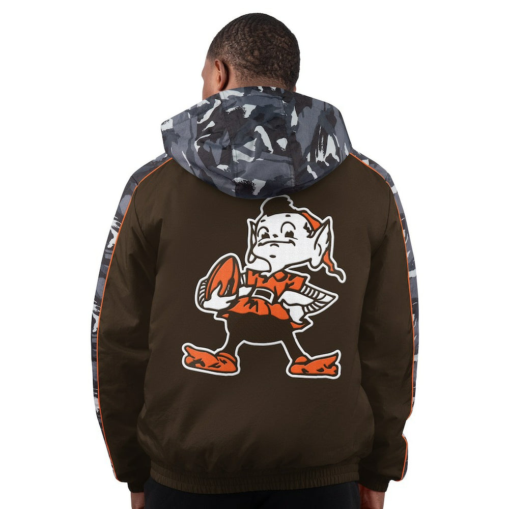 Cleveland Browns Starter Thursday Night Gridiron Full-Zip Hoodie Jacket Brown | NFL