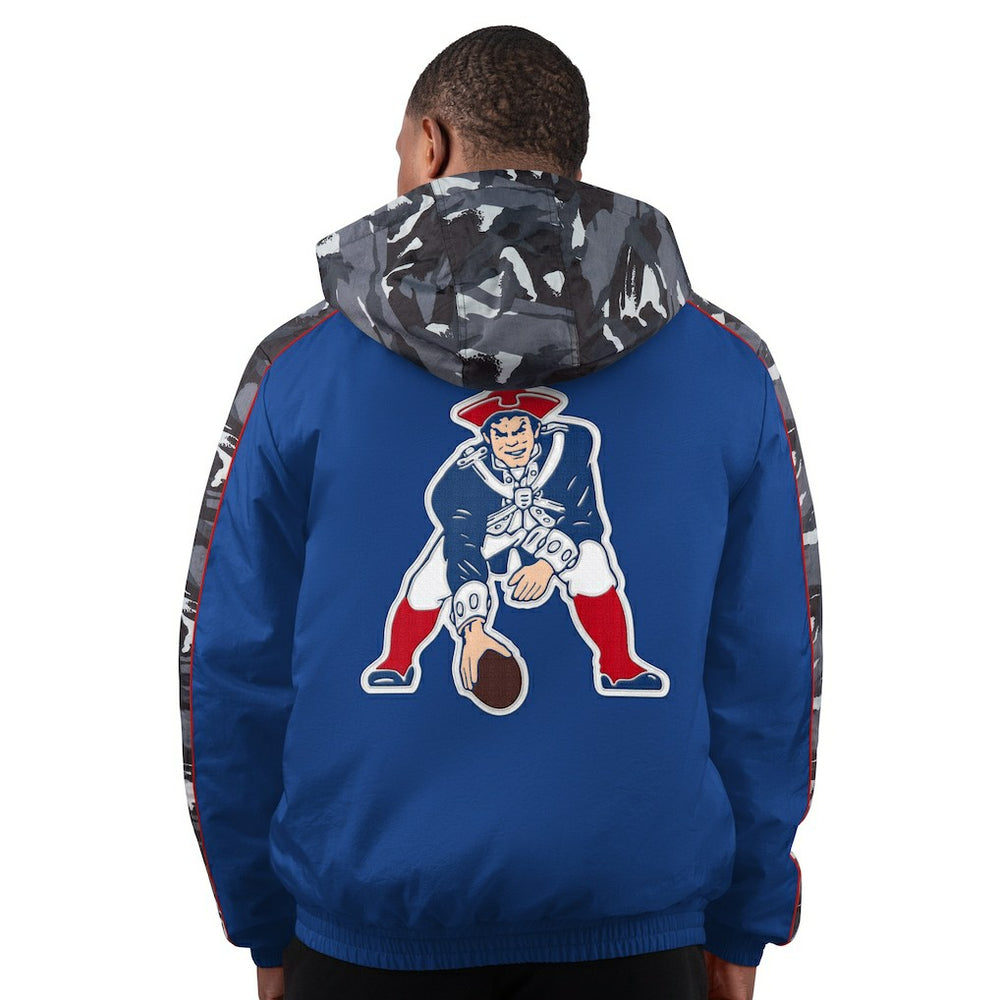 New England Patriots Starter Thursday Night Gridiron Full-Zip Hoodie Jacket Navy | NFL