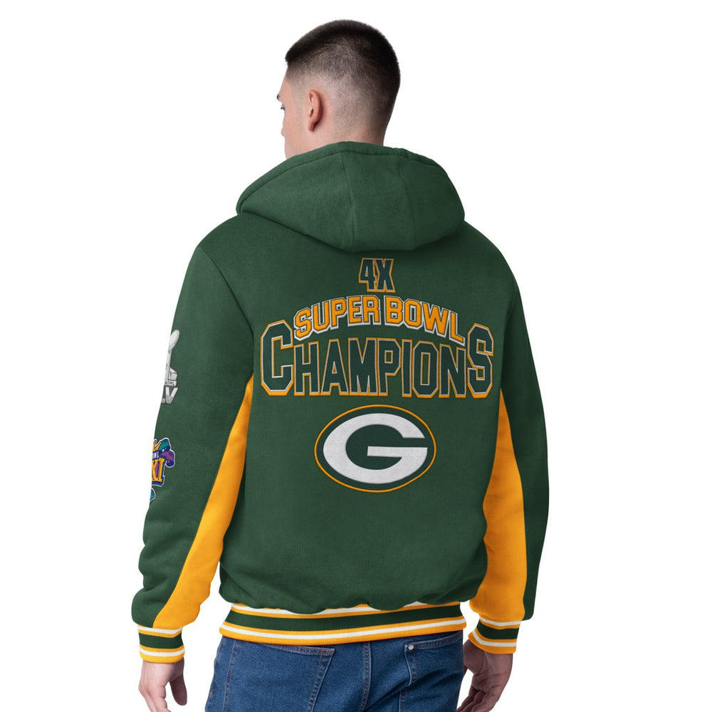Green Bay Packers G-III Extreme No Huddle Commemorative Full-Zip Hoodie Jacket Green | NFL
