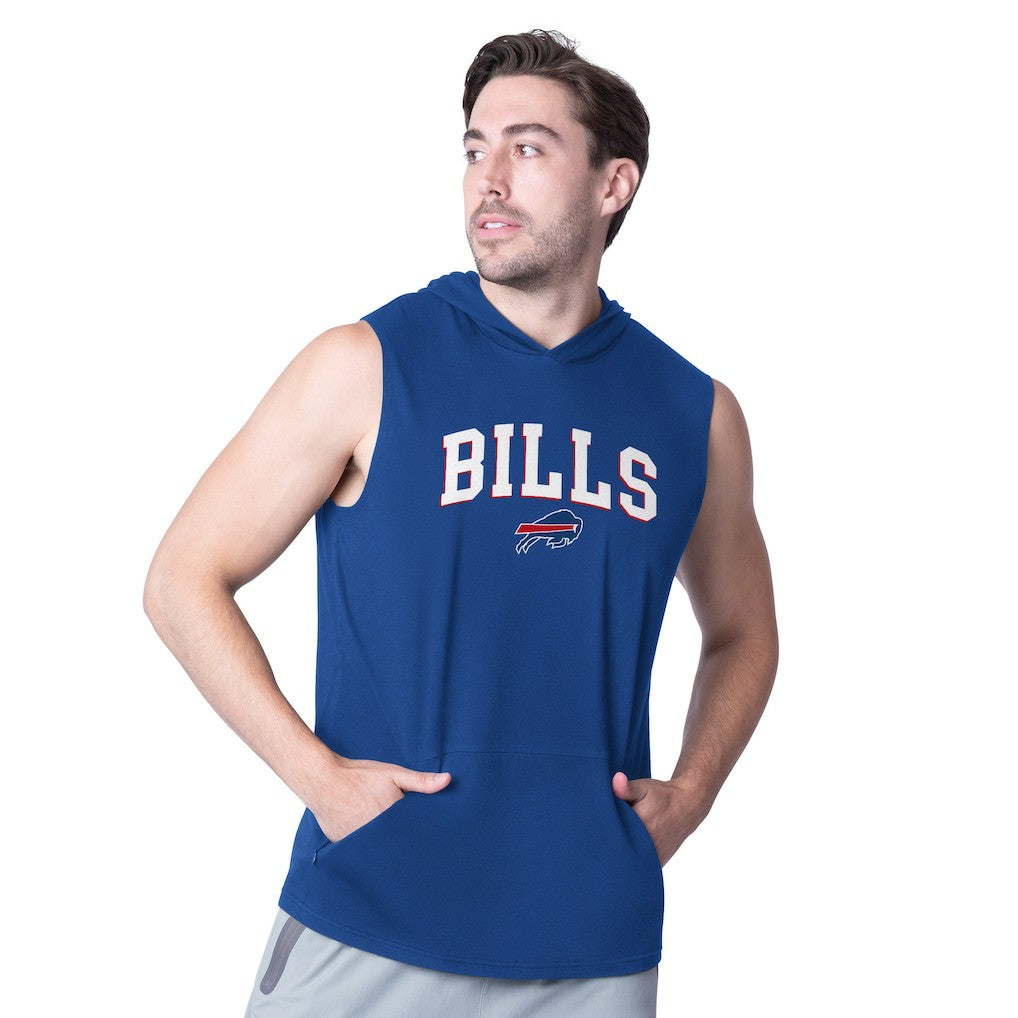 Buffalo Bills MSX by Michael Strahan Action Sleeveless Pullover Hoodie Royal | NFL