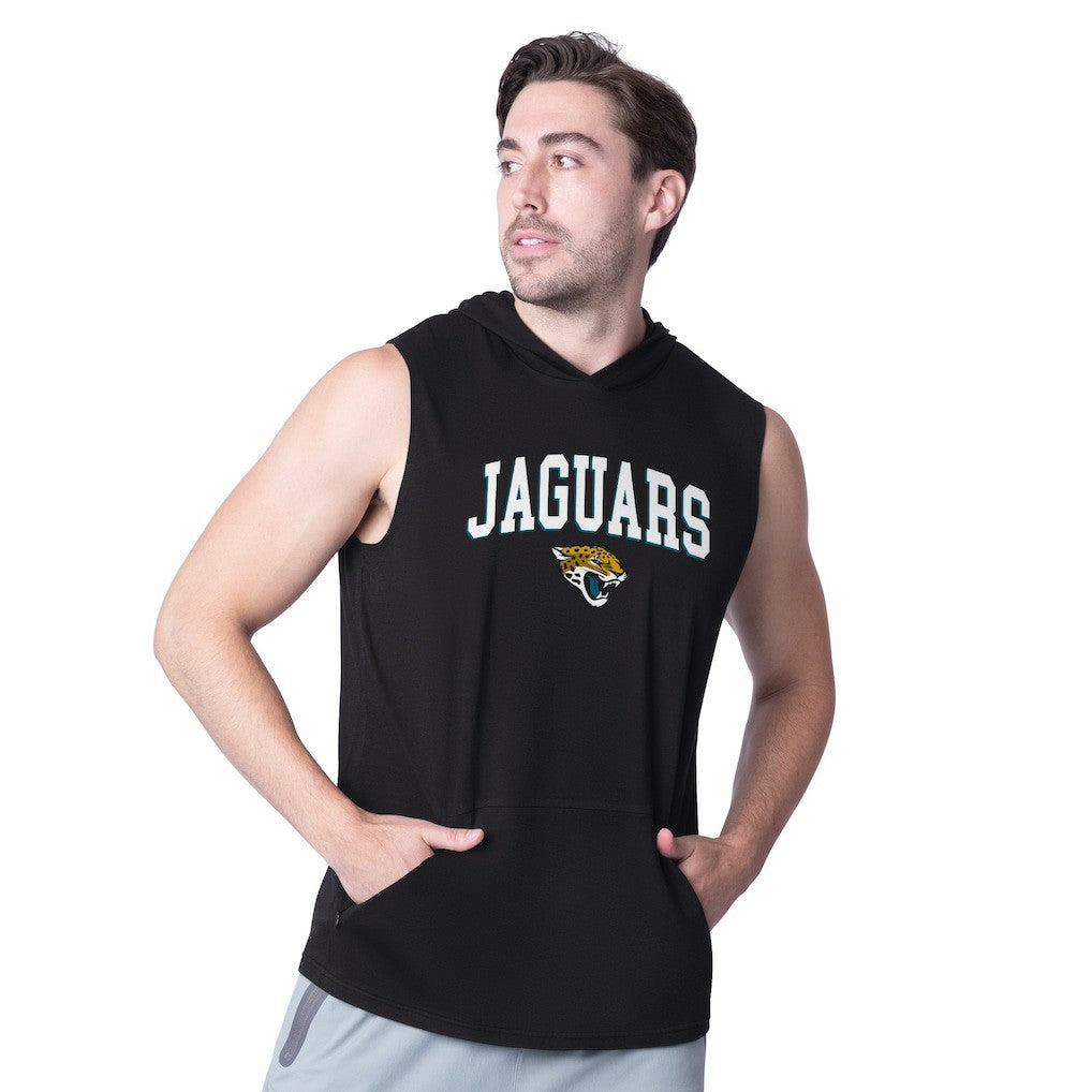 Jacksonville Jaguars MSX by Michael Strahan Action Sleeveless Pullover Hoodie Black | NFL