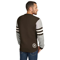 Cleveland Browns Tommy Hilfiger Acrylic Crewneck Pullover Sweater Brown/Heather Gray | NFL