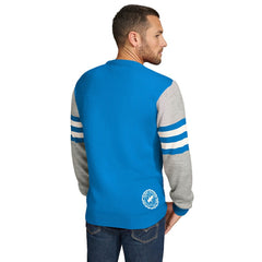 Los Angeles Chargers Tommy Hilfiger Acrylic Crewneck Pullover Sweater Powder Blue/Heather Gray | NFL