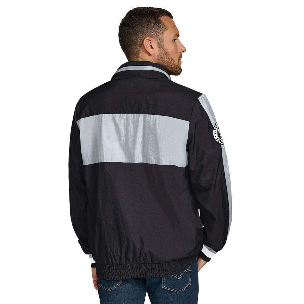 Las Vegas Raiders Tommy Hilfiger Gael Lightweight Half-Zip Hoodie Jacket Black | NFL