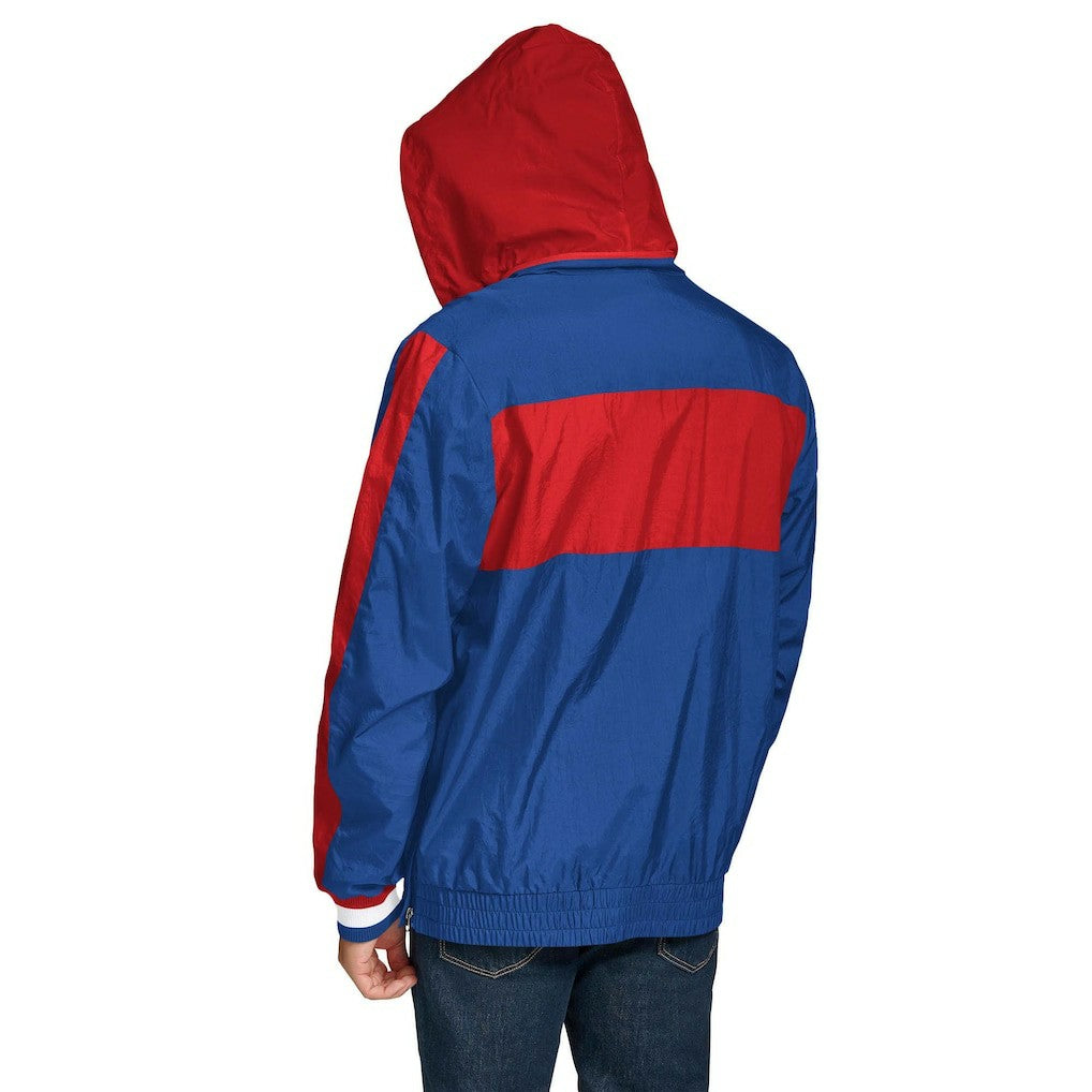New York Giants Tommy Hilfiger Gael Lightweight Half-Zip Hoodie Jacket Royal | NFL