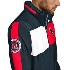 Houston Texans Tommy Hilfiger Gael Lightweight Half-Zip Pullover Hoodie Jacket Navy | NFL