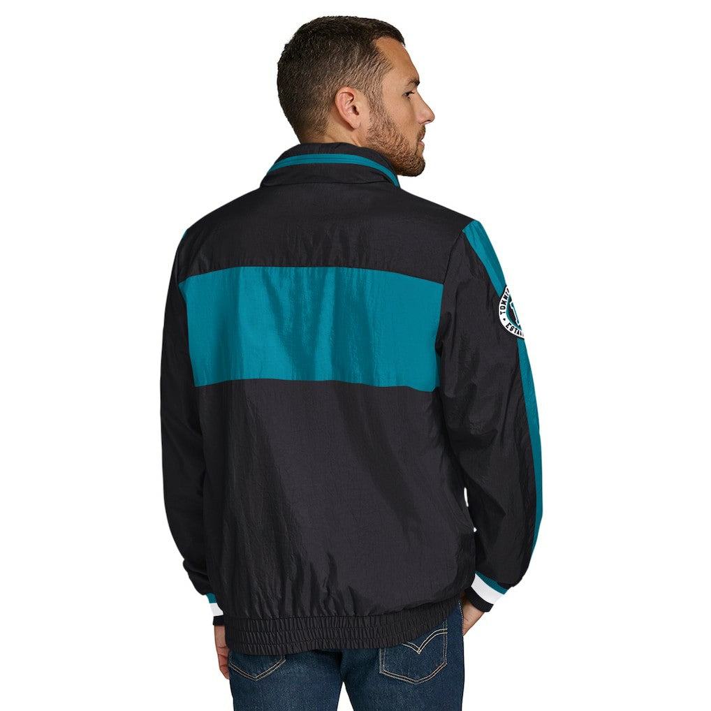 Jacksonville Jaguars Tommy Hilfiger Gael Lightweight Half-Zip Pullover Hoodie Jacket Black | NFL