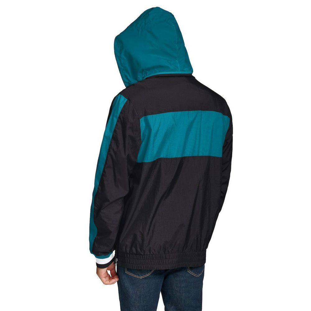 Jacksonville Jaguars Tommy Hilfiger Gael Lightweight Half-Zip Pullover Hoodie Jacket Black | NFL