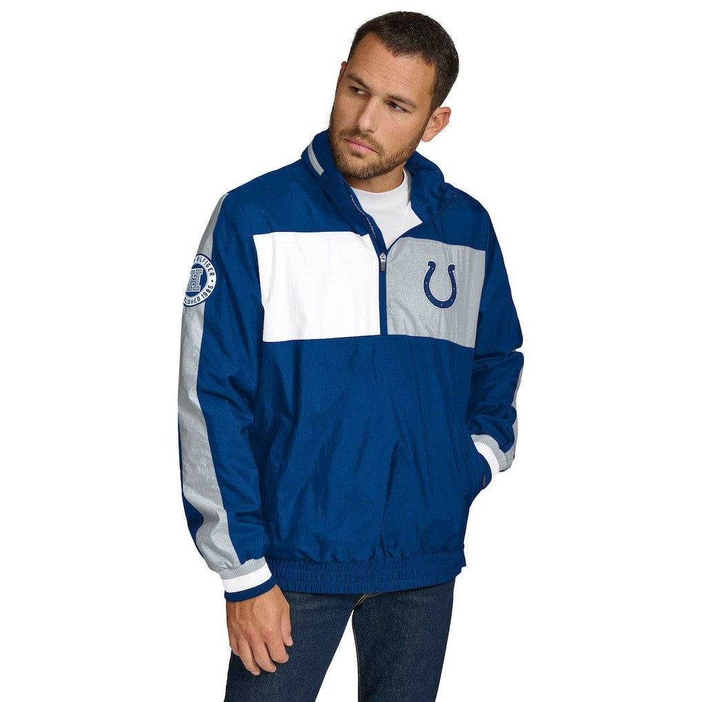 Indianapolis Colts Tommy Hilfiger Gael Lightweight Half-Zip Pullover Hoodie Jacket Royal | NFL