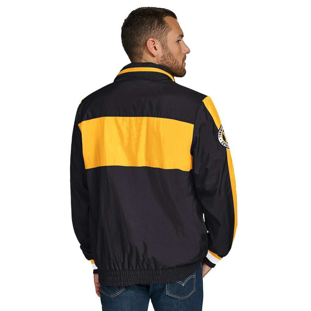 Pittsburgh Steelers Tommy Hilfiger Gael Lightweight Half-Zip Hoodie Jacket Black | NFL