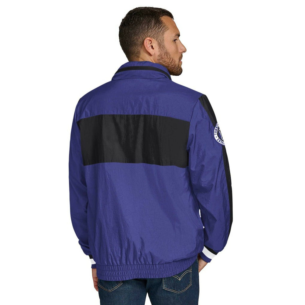 Baltimore Ravens Tommy Hilfiger Gael Lightweight Half-Zip Pullover Hoodie Jacket Purple | NFL