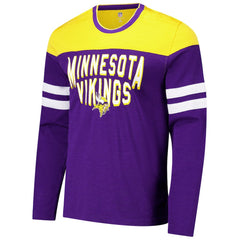 Minnesota Vikings G-III Sports by Carl Banks Adaptive Hail Mary Long Sleeve T-Shirt Purple/Gold | NFL