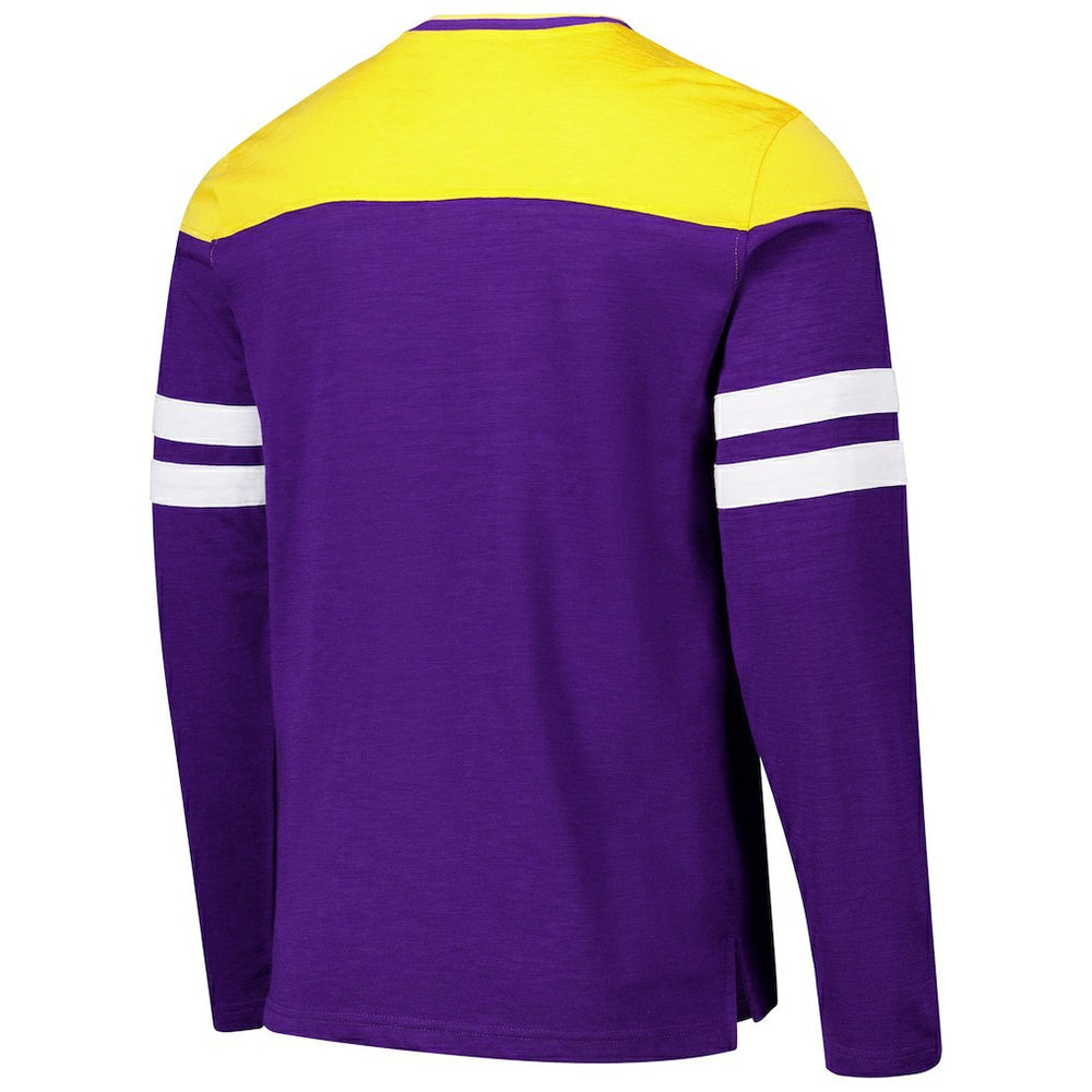 Minnesota Vikings G-III Sports by Carl Banks Adaptive Hail Mary Long Sleeve T-Shirt Purple/Gold | NFL
