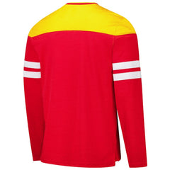 Kansas City Chiefs G-III Sports by Carl Banks Adaptive Hail Mary Long Sleeve T-Shirt Red/Gold | NFL