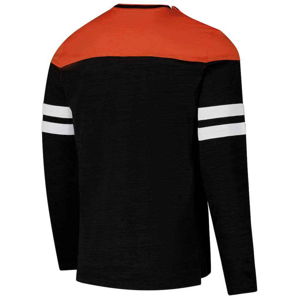 Cincinnati Bengals G-III Sports by Carl Banks Adaptive Hail Mary Long Sleeve T-Shirt Black/Orange | NFL