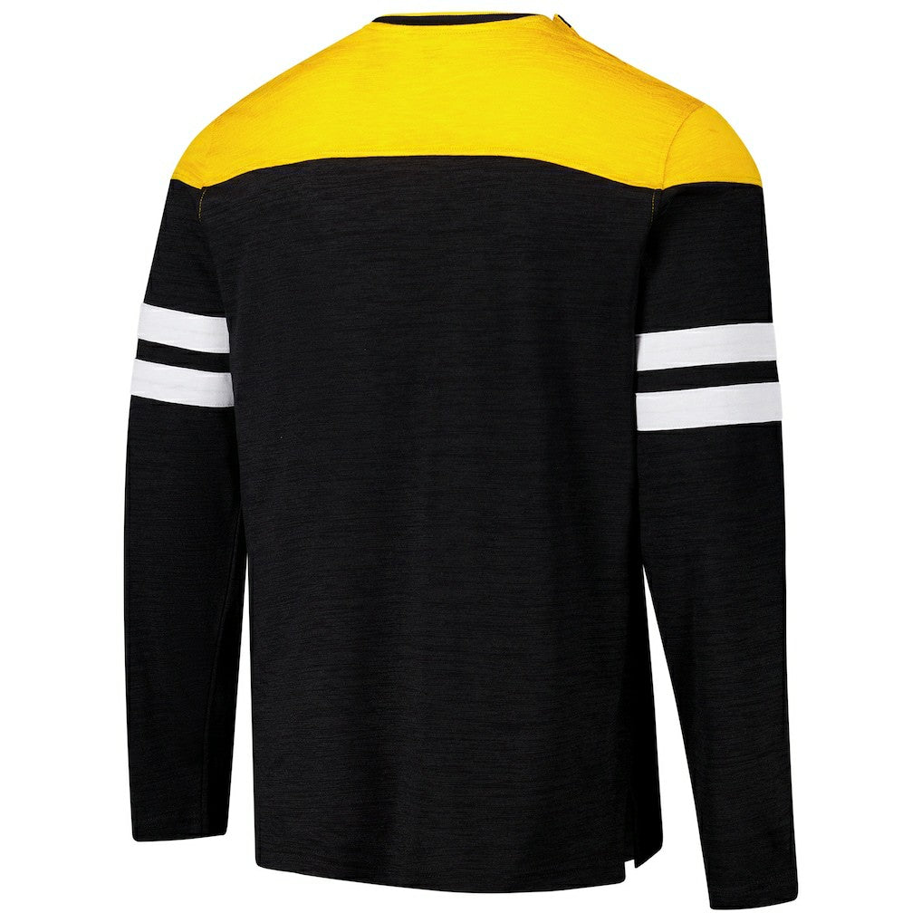Pittsburgh Steelers G-III Sports by Carl Banks Adaptive Hail Mary Long Sleeve T-Shirt Black/Gold | NFL