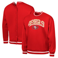 San Francisco 49ers G-III Sports by Carl Banks Adaptive Blocker Fleece Pullover Sweatshirt Scarlet | NFL