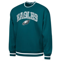 Philadelphia Eagles G-III Sports by Carl Banks Adaptive Blocker Fleece Pullover Sweatshirt Midnight Green | NFL