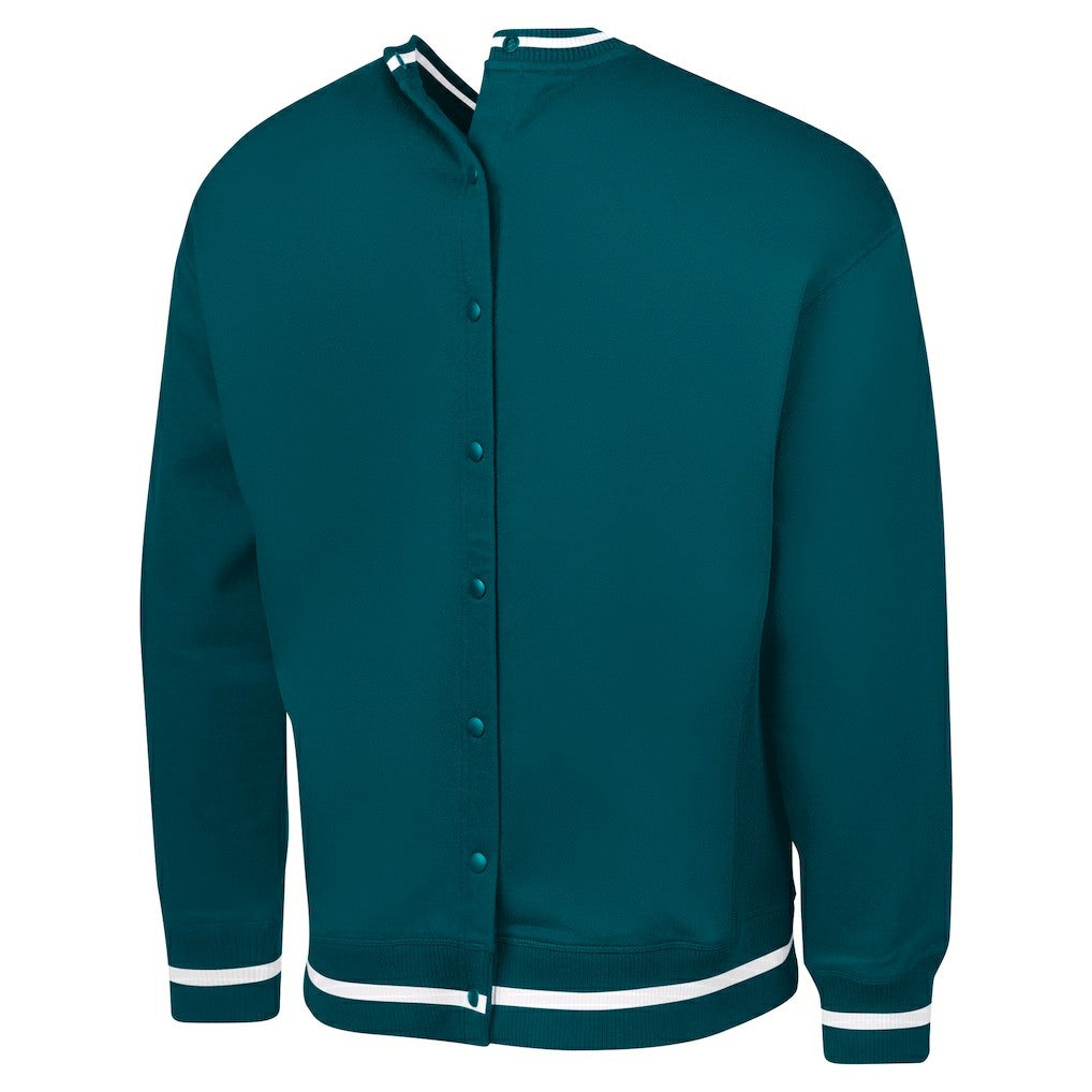 Philadelphia Eagles G-III Sports by Carl Banks Adaptive Blocker Fleece Pullover Sweatshirt Midnight Green | NFL